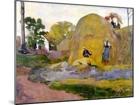 Les meules jaunes-Paul Gauguin-Mounted Giclee Print