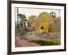 Les meules jaunes-Paul Gauguin-Framed Giclee Print