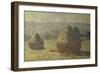 Les Meules-Claude Monet-Framed Giclee Print