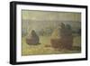 Les Meules-Claude Monet-Framed Giclee Print