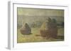 Les Meules-Claude Monet-Framed Giclee Print