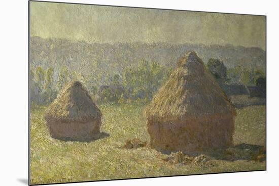 Les Meules-Claude Monet-Mounted Premium Giclee Print