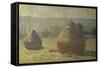 Les Meules-Claude Monet-Framed Stretched Canvas