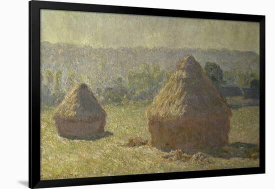 Les Meules-Claude Monet-Framed Giclee Print