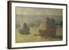 Les Meules-Claude Monet-Framed Giclee Print