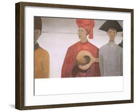 Les Mi-Caremes-Jean Paul Lemieux-Framed Art Print
