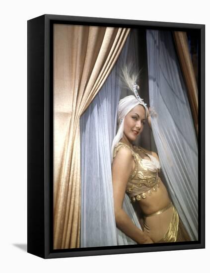Les mille and une nuits (ARABIAN NIGHTS) by John Rawlins with Maria Montez, 1942 (photo)-null-Framed Stretched Canvas