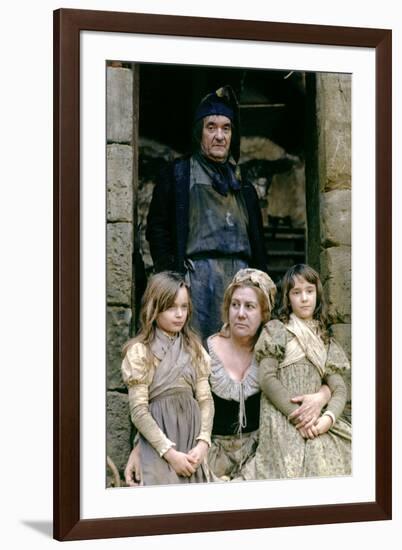 Les Miserables by RobertHossein with Jean Carmet and Francoise Seigner (Thenardier), 1982 (d'apres -null-Framed Photo