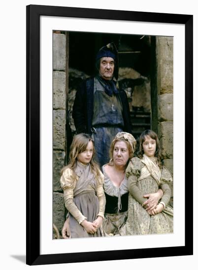 Les Miserables by RobertHossein with Jean Carmet and Francoise Seigner (Thenardier), 1982 (d'apres -null-Framed Photo
