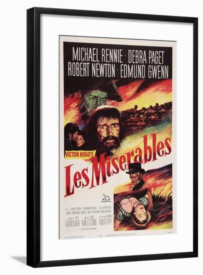 Les Miserables, Michael Rennie, (Beard), 1952-null-Framed Art Print