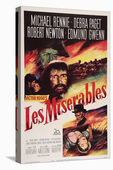 Les Miserables, Michael Rennie, (Beard), 1952-null-Stretched Canvas