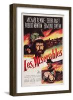 Les Miserables, Michael Rennie, (Beard), 1952-null-Framed Art Print