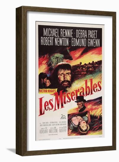 Les Miserables, Michael Rennie, (Beard), 1952-null-Framed Art Print