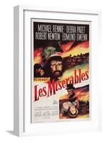 Les Miserables, Michael Rennie, (Beard), 1952-null-Framed Art Print