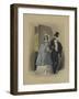 Les modes parisiennes, 1846 : gravure de mode N°191-null-Framed Giclee Print