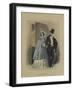 Les modes parisiennes, 1846 : gravure de mode N°191-null-Framed Giclee Print