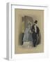 Les modes parisiennes, 1846 : gravure de mode N°191-null-Framed Giclee Print