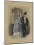 Les modes parisiennes, 1846 : gravure de mode N°191-null-Mounted Giclee Print