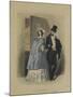 Les modes parisiennes, 1846 : gravure de mode N°191-null-Mounted Giclee Print