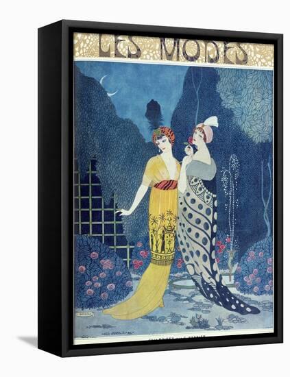 Les Modes-Georges Barbier-Framed Stretched Canvas