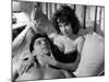 LES MORDUS (The Delinquents) by ReneJolivet with Bernadette Lafont and Sacha Distel, 1960 (b/w phot-null-Mounted Photo