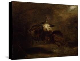 Les morts vont vite (d'après une ballade de Bürger)-Ary Scheffer-Stretched Canvas