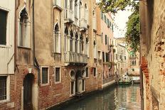Venice Waterway-Les Mumm-Stretched Canvas