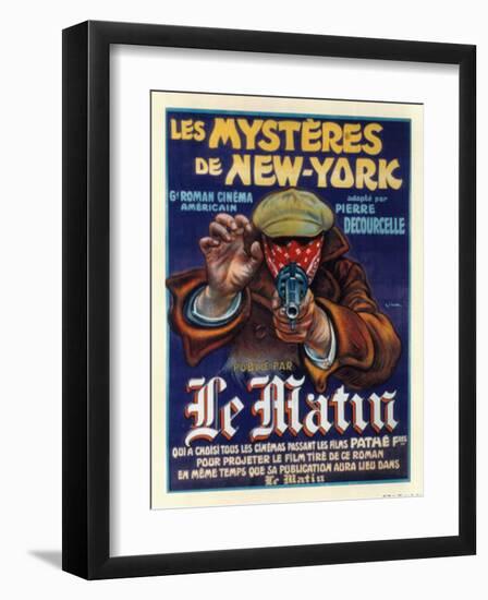Les Mysteres de New York-null-Framed Art Print