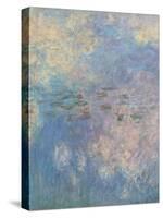 Les Nymph? : les Nuages-Claude Monet-Stretched Canvas