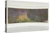 Les Nymph? : Soleil couchant-Claude Monet-Stretched Canvas