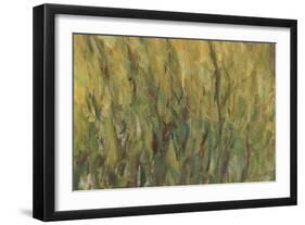 Les Nymph? : Soleil couchant-Claude Monet-Framed Giclee Print