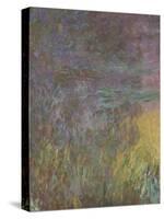 Les Nymph? : Soleil couchant-Claude Monet-Stretched Canvas