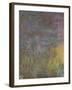 Les Nymph? : Soleil couchant-Claude Monet-Framed Giclee Print