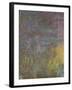 Les Nymph? : Soleil couchant-Claude Monet-Framed Giclee Print