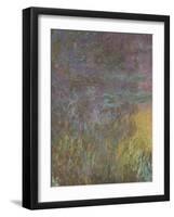 Les Nymph? : Soleil couchant-Claude Monet-Framed Giclee Print