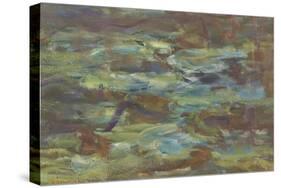 Les Nymph? : Soleil couchant-Claude Monet-Stretched Canvas