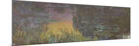 Les Nymph? : Soleil couchant-Claude Monet-Mounted Giclee Print