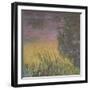 Les Nymph? : Soleil couchant-Claude Monet-Framed Giclee Print