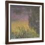 Les Nymph? : Soleil couchant-Claude Monet-Framed Giclee Print