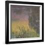 Les Nymph? : Soleil couchant-Claude Monet-Framed Giclee Print