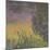 Les Nymph? : Soleil couchant-Claude Monet-Mounted Giclee Print