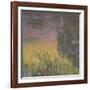 Les Nymph? : Soleil couchant-Claude Monet-Framed Giclee Print