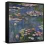 Les Nympheas a Giverny - Peinture De Claude Monet (1840-1926), Huile Sur Toile, 1916, 200,5X201 Cm-Claude Monet-Framed Stretched Canvas