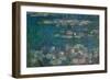 Les Nympheas, green reflections-water lillies, green reflections. Inv. 20102.-Claude Monet-Framed Premium Giclee Print