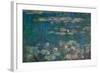 Les Nympheas, green reflections-water lillies, green reflections. Inv. 20102.-Claude Monet-Framed Giclee Print