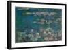 Les Nympheas, green reflections-water lillies, green reflections. Inv. 20102.-Claude Monet-Framed Giclee Print