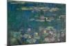 Les Nympheas, green reflections-water lillies, green reflections. Inv. 20102.-Claude Monet-Mounted Giclee Print