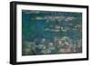 Les Nympheas, green reflections-water lillies, green reflections. Inv. 20102.-Claude Monet-Framed Giclee Print