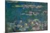 Les Nympheas, green reflections-water lillies, green reflections. Inv. 20102.-Claude Monet-Mounted Giclee Print