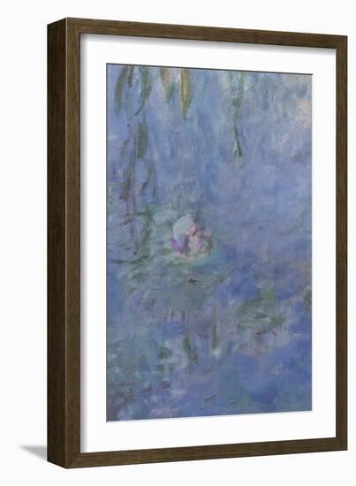 Les Nymphéas : Le Matin aux Saules-Claude Monet-Framed Giclee Print